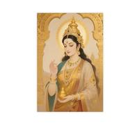 IYTAFGYT Lakshmi, Poster sur toile de la déesse hindoue, décoration de chambre à coucher, cadeau 60 x 90 cm