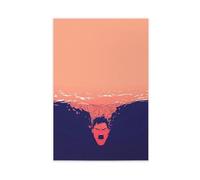 IYTAFGYT Poster Anime Man Colère sur toile Impression murale 60 x 90 cm