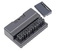 IYUANEPRO Câble d'extension d'alimentation ATX 24 broches 90 degrés - Connecteur de carte mère mâle vers femelle à angle droit pour une meilleure gestion des câbles, noir