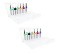 iYueMps 20pcs PCB Micro Forets 0.3mm à 1.2mm Tungstène Carbure Mini Twist Drill Bits Set pour imprimante 3D, PCB, Métaux Mous, Circuit Imprimé,Bijoux