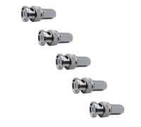 iYueMps 5 pièces Connecteurs BNC à visser avec Broche Centrale en Laiton BNC mâles vers Visser RG59 / RG62 Adaptateur pour Caméra de Sécurité CCTV Connecteur Coaxial D'antenne