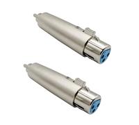 iYueMps Adaptateur RCA vers XLR, Connecteur RCA mâle vers XLR 3 Broches femelle pour Câble Audio, DJ et Microphone