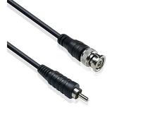 iYueMps Câble BNC vers RCA 3 m BNC mâle vers RCA Câble d’extension Vidéo Câble de connexion phono pour CCTV,vidéosurveillance,Transmission de Signaux Vidéo et Audio Haute Fréquence