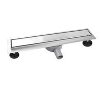 iYueMps Caniveau de Douche 40 cm, 2 en 1 Caniveau Couche Italienne Extra Plate, Acier INOX, Avec 360° Siphon, Bloqueur D'odeurs et Filtre à Cheveux,Drainage Rapide