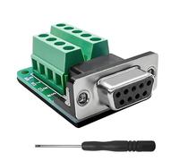 iYueMps Connecteur DB9 Femelle Adaptateur DB9 Bornier RS232 D-SUB Série vers Bloc de Port Module sans Soudure avec Coussin Isolant
