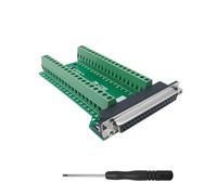 iYueMps DB37 Adaptateur de Bornier à vis, DB37 Femelle vers Bloc Terminal 37 Broches Sans Soudure D-SUB RS-232 Connecteur avec Tampon Isolant