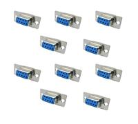 iYueMps Lot de 10 Connecteur DB9 à souder Femelle RS23 D-SUB 9 Broches Adaptateur pour Accessoires PC