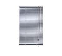 iYueMps Store Vénitien en Aluminium 65 x 130cm(L x H) Store Venitien sans Percage, Lamelles en Aluminium 25 mm pour la Maison, Le Bureau -Gris Argenté