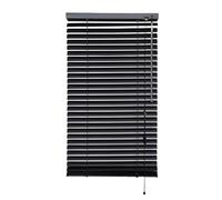 iYueMps Stores vénitiens en aluminium - 65 x 220 cm - Pour la maison, le bureau, la salle de bain, la chambre à coucher, le salon, la cuisine - Noir