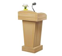 IYUESQ Chaire de conférence, pupitres, podiums sur Pied avec Rangement Ouvert, Support de Podium, podiums pour Enseignants, comptoir d'accueil, podiums en Panneau Haute densité