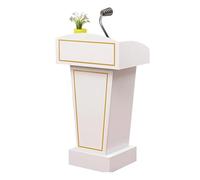IYUESQ Chaire de conférence, pupitres, podiums sur Pied avec Rangement Ouvert, Support de Podium, podiums pour Enseignants, comptoir d'accueil, podiums en Panneau Haute densité