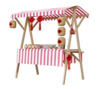 IYUESQ Chariot de Vente de Nourriture de Rue Pliable et Mobile, Stand de Vente de Fruits, Fleurs, Hot-Dogs et Glaces, présentoir, Stand de Vente de Snacks Portable (Rose, 60