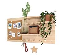 IYUESQ Kit de Rangement Mural combiné en Panneau perforé, décoration Murale Photo pour Organisateur Mural, Organisation de l'artisanat, Affichage des Ornements, Collocation Gratuite (coul