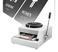 IYUESQ Machine de gaufrage de Cartes en PVC, 72 caractères, pour la Fabrication de Cartes en PVC et d'identité VIP