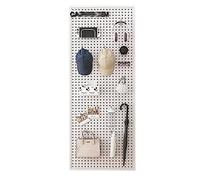 IYUESQ Organiseur Mural en Panneau perforé, Support de Rangement pour clés d'entrée, pour Salle de Bricolage, Maison, Bureau, Rangement, Garage, établi (Couleur : Blanc, Dimensions : 50 x