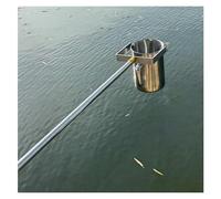 IYUESQ Perche télescopique modulaire pour échantillonneur d'eau, idéale pour Les quais et Les Bateaux, pour l'échantillonnage de Cours d'eau à Distance. Acier Inoxydable.