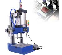 IYUESQ Presse à poinçonner pneumatique avec pédale, Pression de Fonctionnement de 0,4 à 0,7 MPa, Hauteur de Travail de 200 mm, Conception à Double Bouton pour Le poinçonnage de tôles.