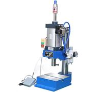 IYUESQ Presse à poinçonner pneumatique, Pression 200 kg/300 kg, modèle de Bureau, Course du vérin, Pression de Fonctionnement optimale de 0,4 à 0,7 MPa, Commande au Pied
