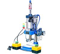 IYUESQ Presse à poinçonner pneumatique, Pression 200 kg/300 kg, modèle de Bureau, Course du vérin, Pression de Fonctionnement optimale de 0,4 à 0,7 MPa, Commande au Pied