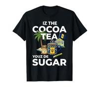 Iz The Cocoa Tea Youz De Sugar Bajan Tropical Caribbean T-Shirt Graphique avec Valeur