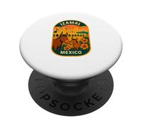 Izamal Mexico âne coloré Ville Coloniale PopSockets PopGrip Adhésif