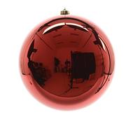 Izaneo - Boule de noel brillante rouge xxl - Taille D 25 cm