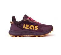 Izas Ikki Chaussures de trail Running Terrain Moyen-Haute Maille Respirant Amortissement Semelle Traction Crampons, Rouge bordeaux, 38 EU