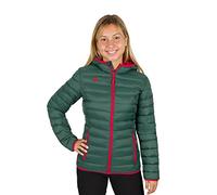 IZAS Kresa Veste en Fibre ultralégère Femme Vert Foncé/Barberry FR: XS (Taille Fabricant: XS)