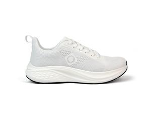 Izas Roma Chaussures multi-activités unisexes avec logo latéral et languette, fermeture à lacets et semelle en caoutchouc EVA, blanc, 41 EU