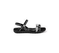 Izas Sandales de sport pour femme - Ajustement réglable - Légères et confortables pour trekking et randonnée - Semelle TPR, Noir/blanc, 39 EU