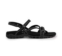 Izas Sandales de randonnée pour femme sportives et confortables. Sandales plates d'été pour trekking et marche au design ergonomique avec 3 ajusteurs., Noir , 37 EU