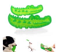 Izbdcy Lettuce Pets Dog Toys - Slow-Feed Chew & Fetch Crocodile Dog Toy, Dogs Treat Dispensing Toys, Combines Safe Chewing, Slow Feeding, Teeth Cleaning and Play-Time Fun in One (S+L)