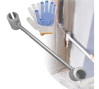 Izbdcy Prosperousk/Slideach Door Hinge Adjuster Tool,8-19mm Hinges Gap Adjusting Wrench,2025 Upgraded Door Henge RepairTool, DoorGapTool for Flag Hinge Steel Double-Ended DoorHenge Repair Wrench (S)