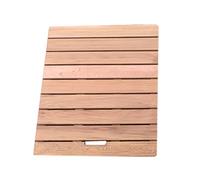 IZDOGA Tapis de Bain de Douche en Bois Naturel,Tapis Salle de Bain,Caillebotis Douche Bois,Antidérapant Sol Tapis,Tapis de Douche pour Intérieur ou Extérieur,Facile à Nettoyer (60 * 90cm,Dark Color)