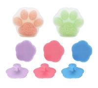 IZDUDO Cepillo de baño para bebé de 5 piezas, exfoliante de silicona, para costra láctea,lo cde masaje con esponja konjac, cepillo baño para el cuero cabelludo del bebé