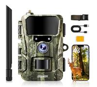 iZEEKER Caméra de Chasse 2 en 1 Cloud 4G et Standard, 2K HD 48 MP Caméra Chasse avec Vision Nocturne et Détection de Mouvement, Contrôle Application sans WiFi Etanche IP66 avec Carte SIM pour la Faune