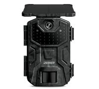 iZEEKER Caméra de Chasse Solaire 4K 48MP à 30fps avec 2,0’’ Écran LCD Intégré, 2600mAh Batterie, Camera Chasse avec Détection de Mouvement PIR et Vision Nocturne IR pour l’Observation de la Faune