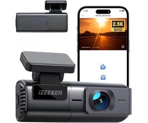 iZEEKER Dash Cam Front 1080P with Hidden Design, Mini Car Camera Video Recorder with 170° Wide Angle, Dashcam for Cars with Night Vision, WDR, Parking Monitor and G sensor (No SD Card)
