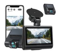 iZEEKER 4K Caméra de Voiture, 3"" Écran Tactile IPS Double DashCam WiFi GPS 4K et 1080P Avant et Arrière, Enregistrement d'Accident