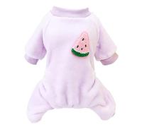 Izefia Chandail de Chien Vêtements Laine Chandail Pantalon à Quatre Pattes Chemise de Nuit Chandail de Chien Moyen Chat