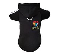 Izefia Chien à Capuche - Vêtements Polaire Pull Hiver Sweat Chaud Coton Boucle Base pour Petit Chien Chiot Chat