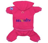 Izefia Chien Sweat à Capuche Vêtements de Security Survêtement 4 Jambes Combinaison Polaire Pull Sweat d’Hiver Sweat à Capuche Chaud en Coton pour Petit Chien Moyen Grand Chat