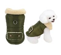 Izefia Manteau pour Chien Temps Froid Coupe - Vent Veste Polaire Chaud Pull Hiver Vêtements Épais col Fourrure Style Nordique Petit Manteau pour Chien Moyen Chat