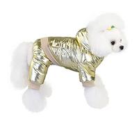 Izefia Manteau pour Chien Veste Coupe-Vent par Temps Froid 4 Jambes Combinaison Hiver Vêtements Épais Espace Coton Petit