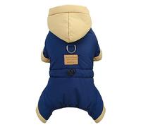 Izefia Manteau pour Chien Veste Coupe - Vent Temps Froid 4 Pattes Hiver Chaud Épais Vêtements Anti - Neige Coton Manteau pour Chien Chiot Moyen Chat