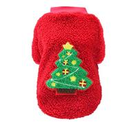 Izefia Pull Chien Costume de Noël Cadeau Laine Cardigan Hiver Chaud Pyjama Noël Papa Renne Arbre Chien Pull Chiot Moyen Chat