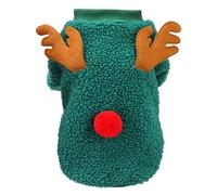 Izefia Pull Chien Costume de Noël Cadeau Laine Cardigan Hiver Chaud Pyjama Noël Papa Renne Arbre Chien Pull Chiot Moyen Chat