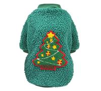 Izefia Pull Chien Costume de Noël Cadeau Laine Cardigan Hiver Chaud Pyjama Noël Papa Renne Arbre Chien Pull Chiot Moyen Chat