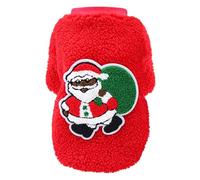 Izefia Pull Chien Costume de Noël Cadeau Laine Cardigan Hiver Chaud Pyjama Noël Papa Renne Arbre Chien Pull Chiot Moyen Chat