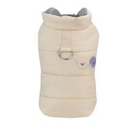 Izefia Vêtements de Manteau de Chien Manteau Temps Froid Veste Coupe - Vent Doublure Chaud Chandail de Chien Hiver Vêtements Épais Simple Élégant Gilet Chiot Chat Moyen Chien Manteau